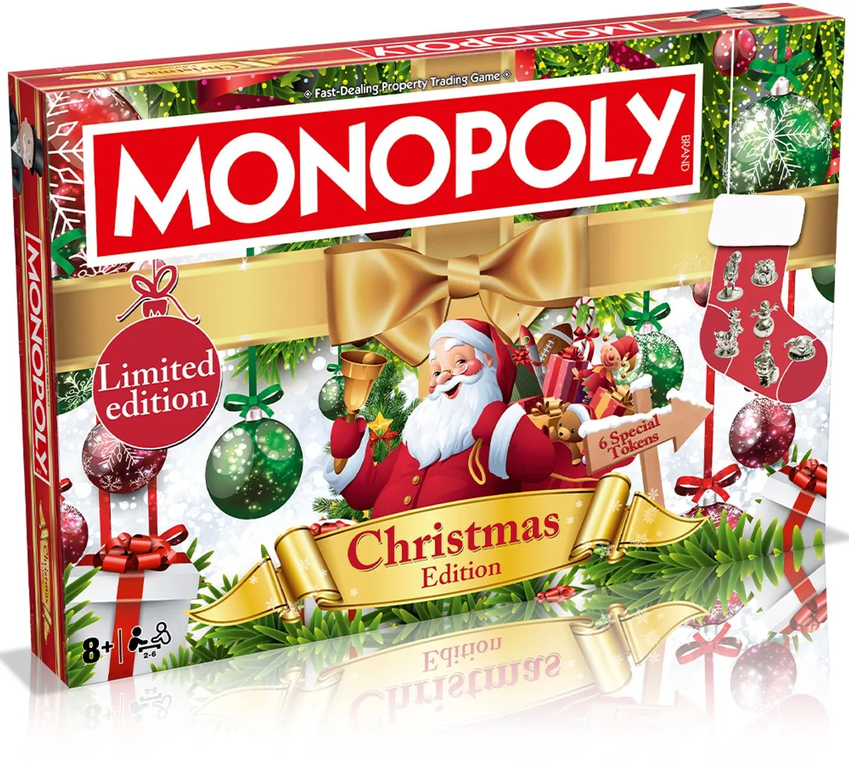 Winning Moves Monopoly Limited Edition Kersteditie 2026