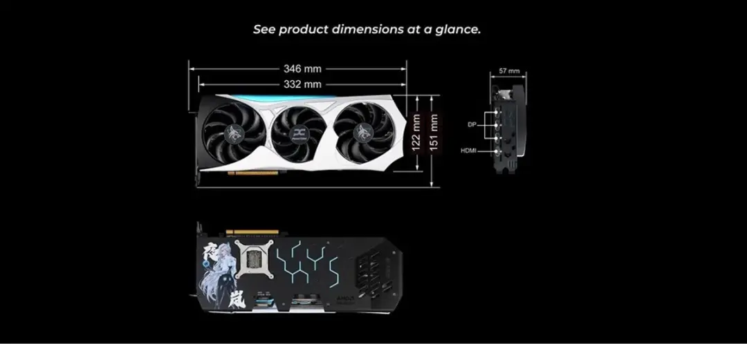 PowerColor RX 9070 XT Hellhound REVA 16GB - Wit