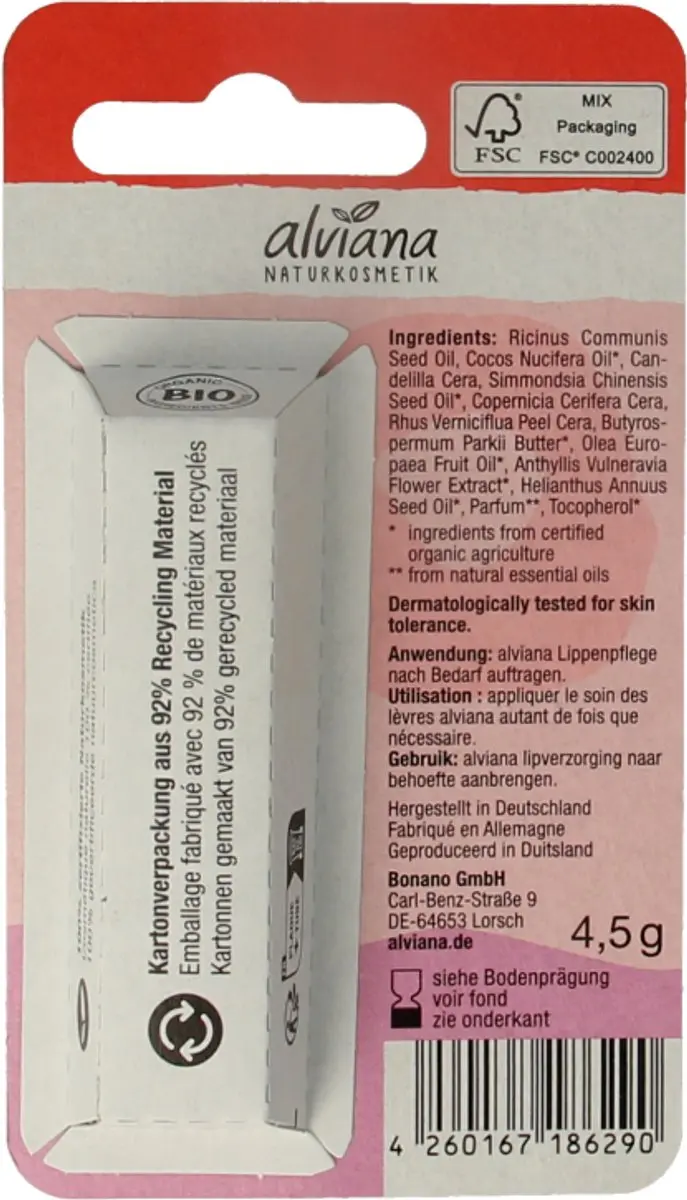 Alviana SOS Intensieve Lipverzorging 45ml