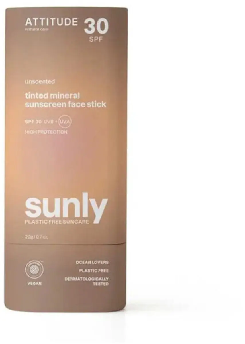 Attitude Sunly Getinte Gezichtsstick SPF30
