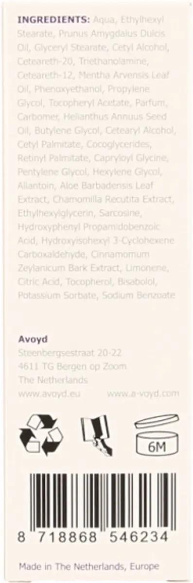 Avoyd Immaculate Man Scheerlotion 50ml - Gevoelige huid
