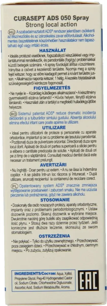 Curasept ADS Mondspray Chloorhexidine 0,05% 30ml