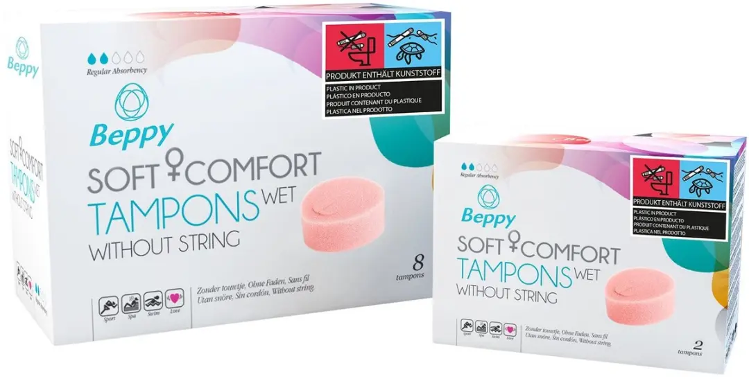 Beppy Soft+Comfort WET Tampons - 2 Stuks