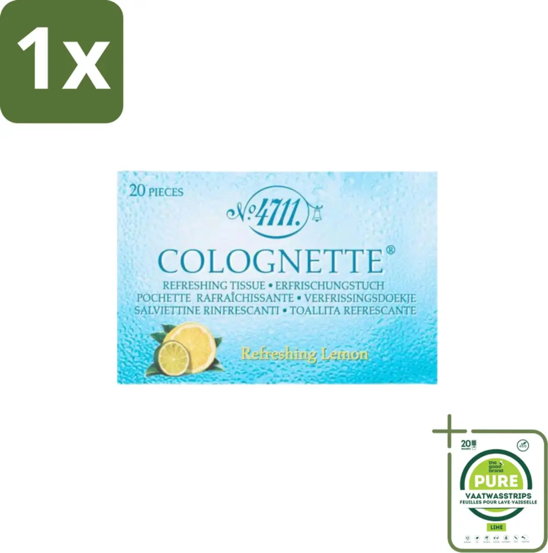4711 Colognette Citrus Verfrissingsdoekjes 20 Stuks