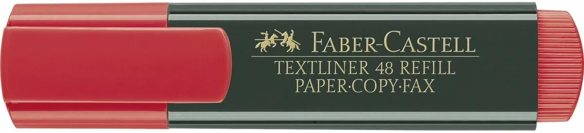 Markering Faber-Castell TEXTLINER 48 Rood (10 Stuks)