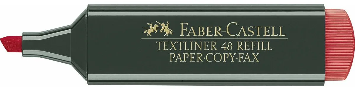 Markering Faber-Castell TEXTLINER 48 Rood (10 Stuks)