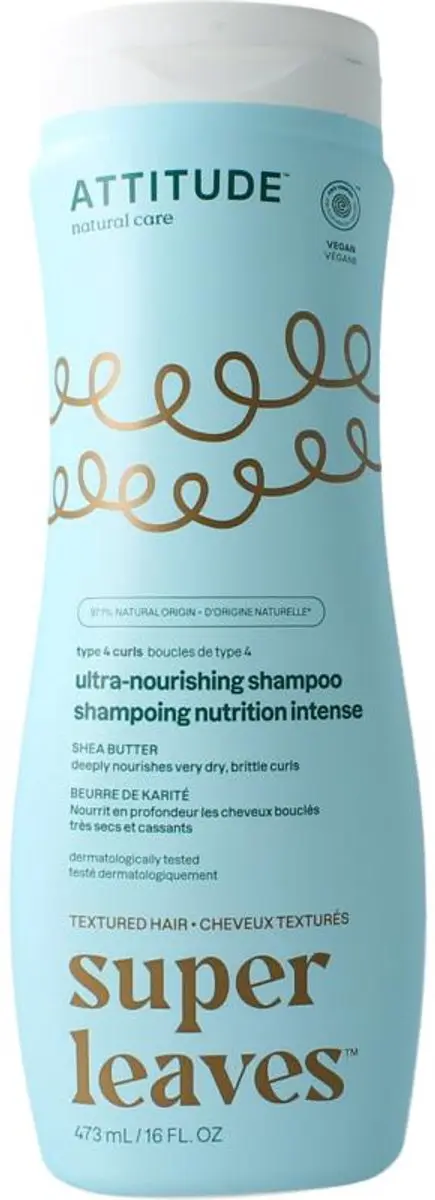 Attitude Super Leaves Shampoo Curl Ultra-Nourishing 473ml