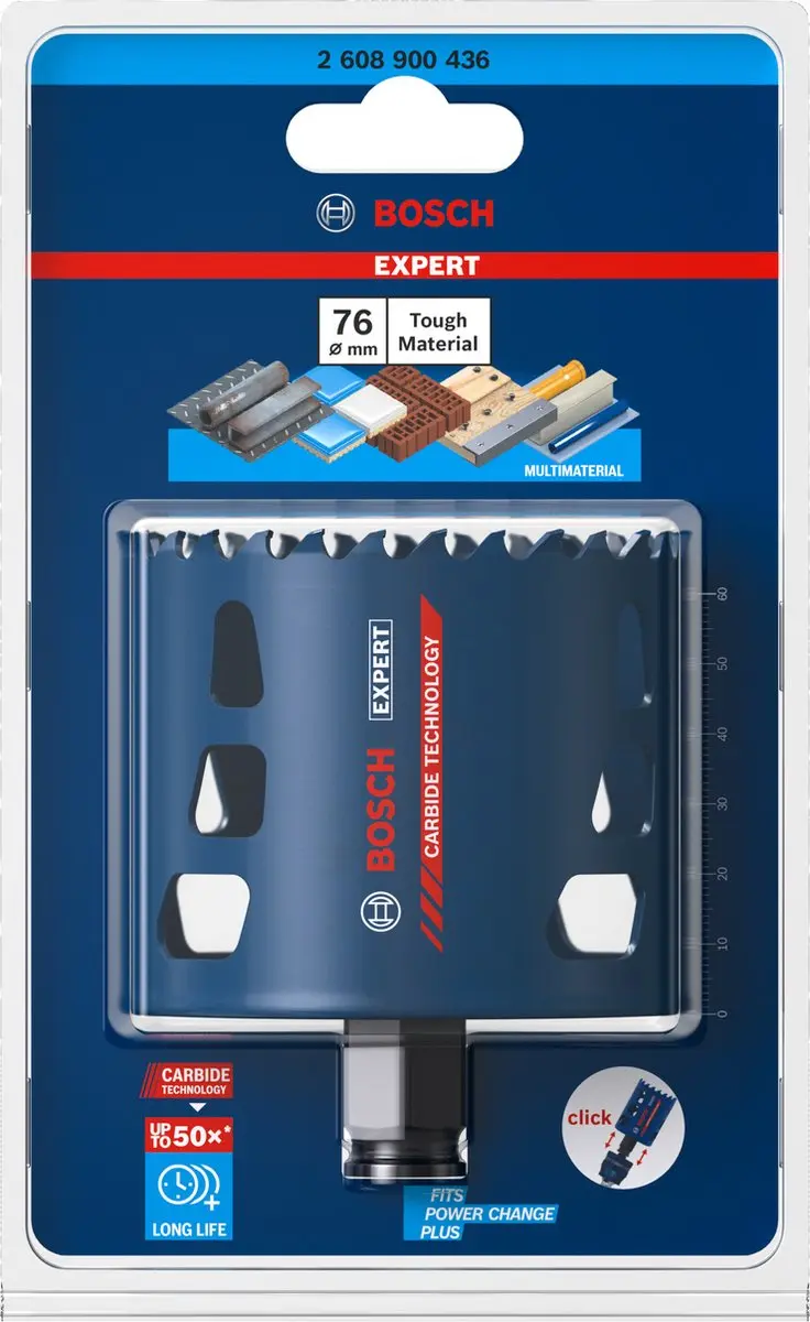 Bosch Professional Expert Tough Material Gatenzaag 76mm - 2608900436