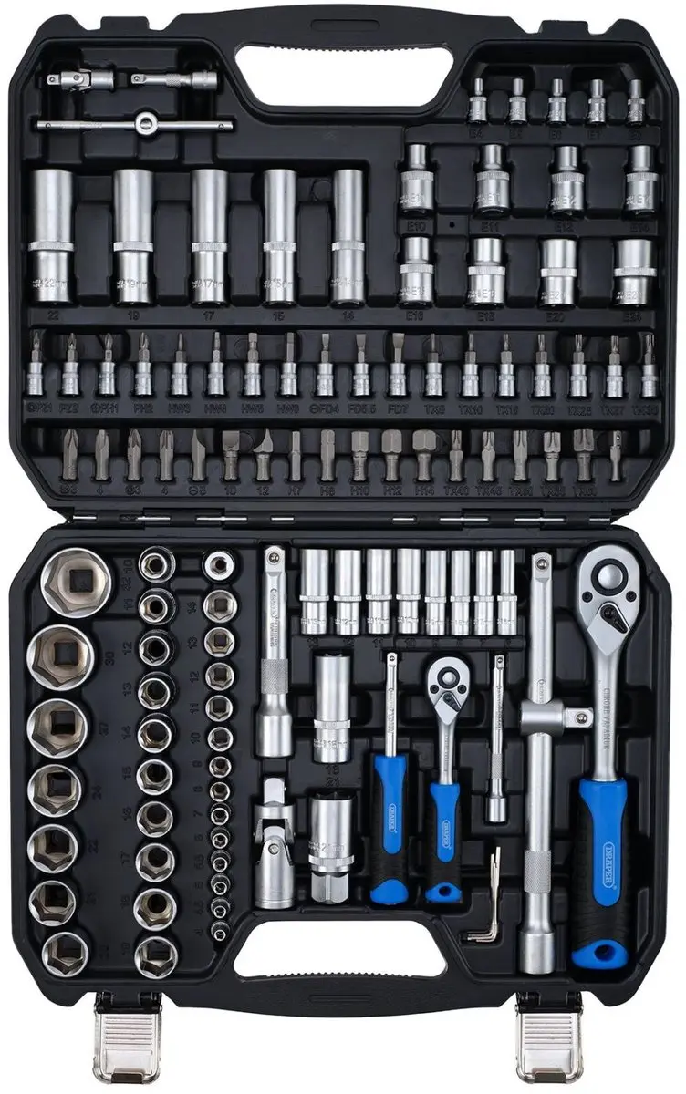Draper Doppenset 1/4" + 1/2" - 110-delig