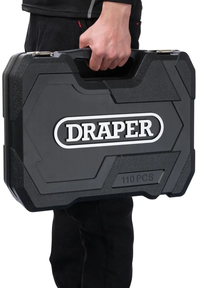 Draper Doppenset 1/4" + 1/2" - 110-delig