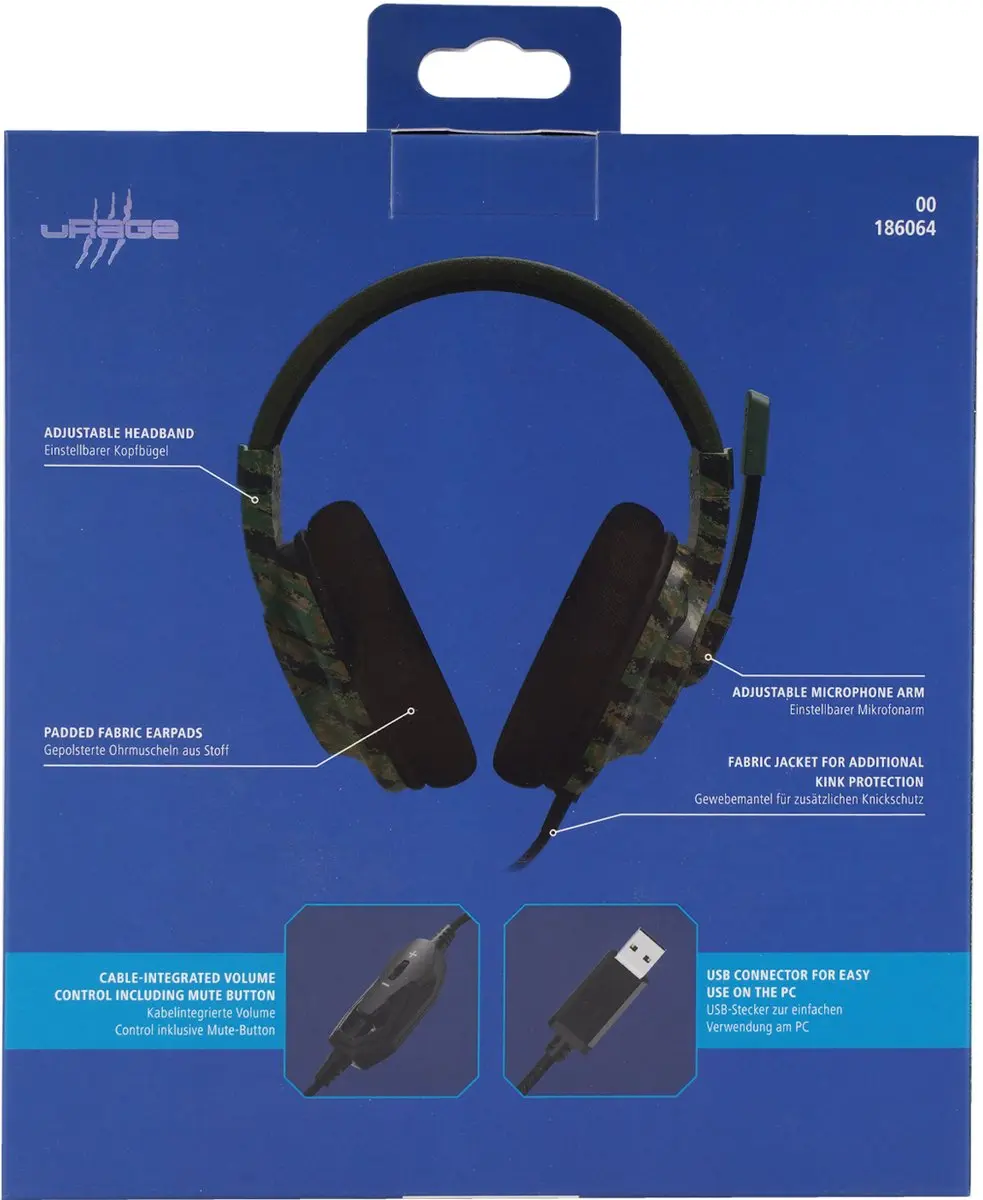 Hama SoundZ 330 Headset Bedraad USB - 40mm Drivers - Zwart/ Groen - afbeelding 6 van 6