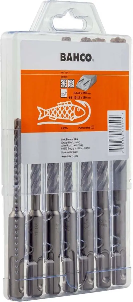 Bahco SDS+ Borenset 4651-SET-7