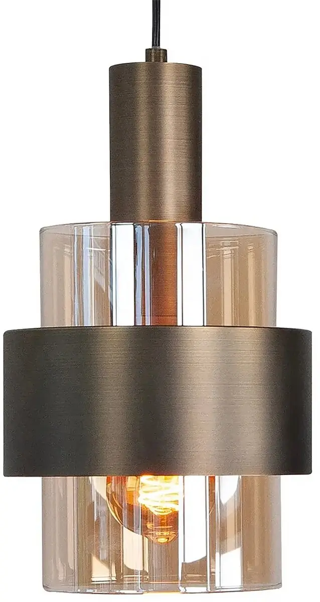 Highlight Moderne Hanglamp E27 Brons/Zwart - 1 Lichtpunt