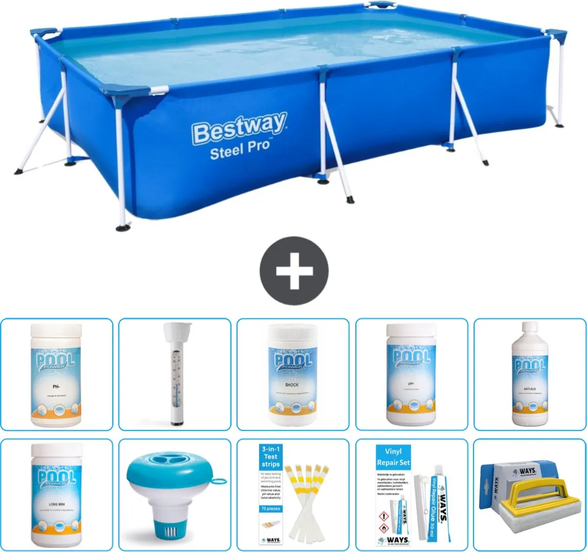 Bestway Steel Pro Zwembad 300x201x66cm