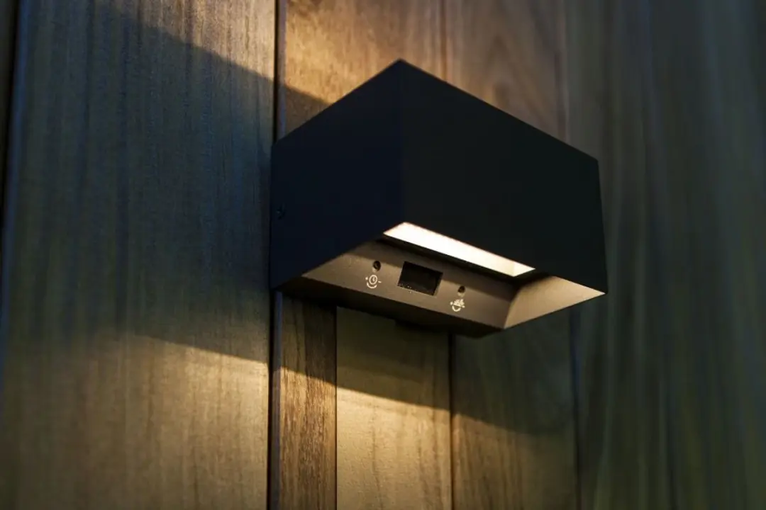 Lutec Gemini LED Wandlamp 1200lm 3000K - Buiten IP54 Grijs