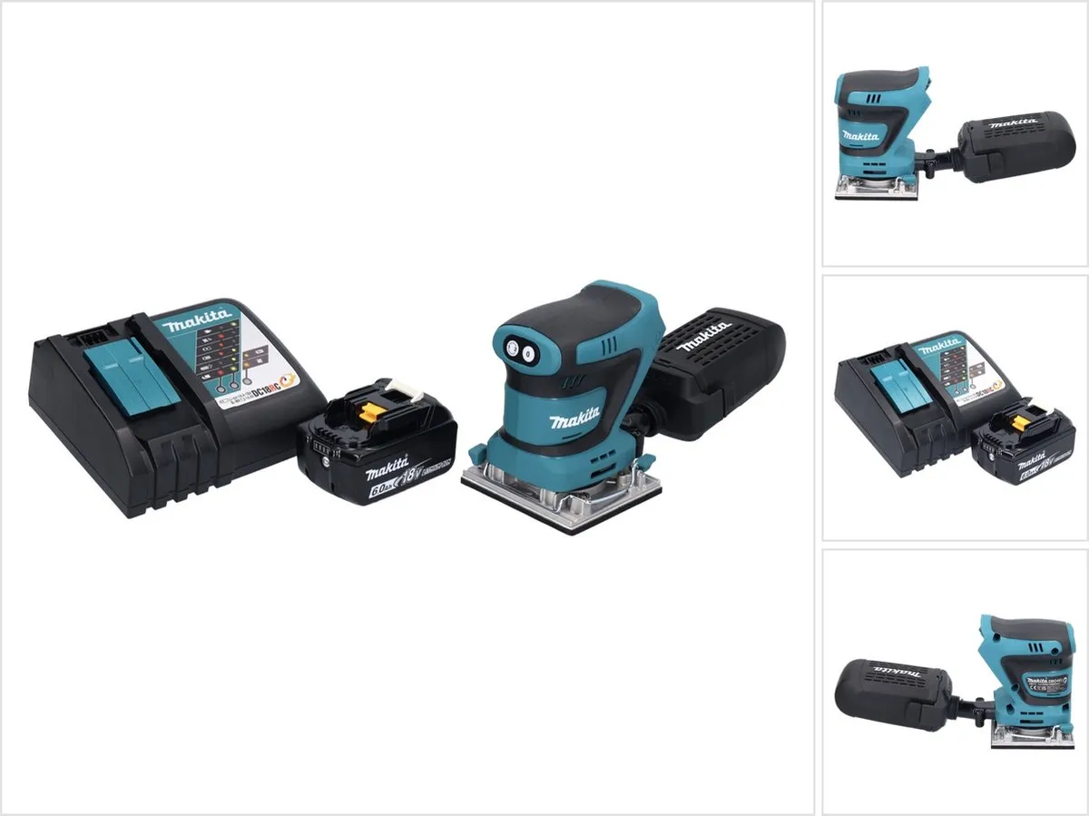 Makita DBO 482 RG1 Vlakschuurmachine 18V