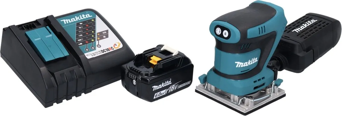 Makita DBO 482 RG1 Vlakschuurmachine 18V - 112x102mm - 20 Stuks