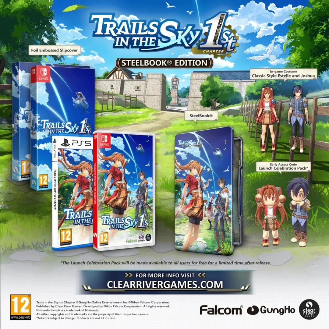 Clear River Games Trails in the Sky 1st Chapter SteelBook Switch
