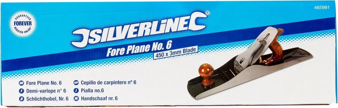 Silverline Handschaaf nr.6 Gietijzer Palissander - 60mm - Zwart