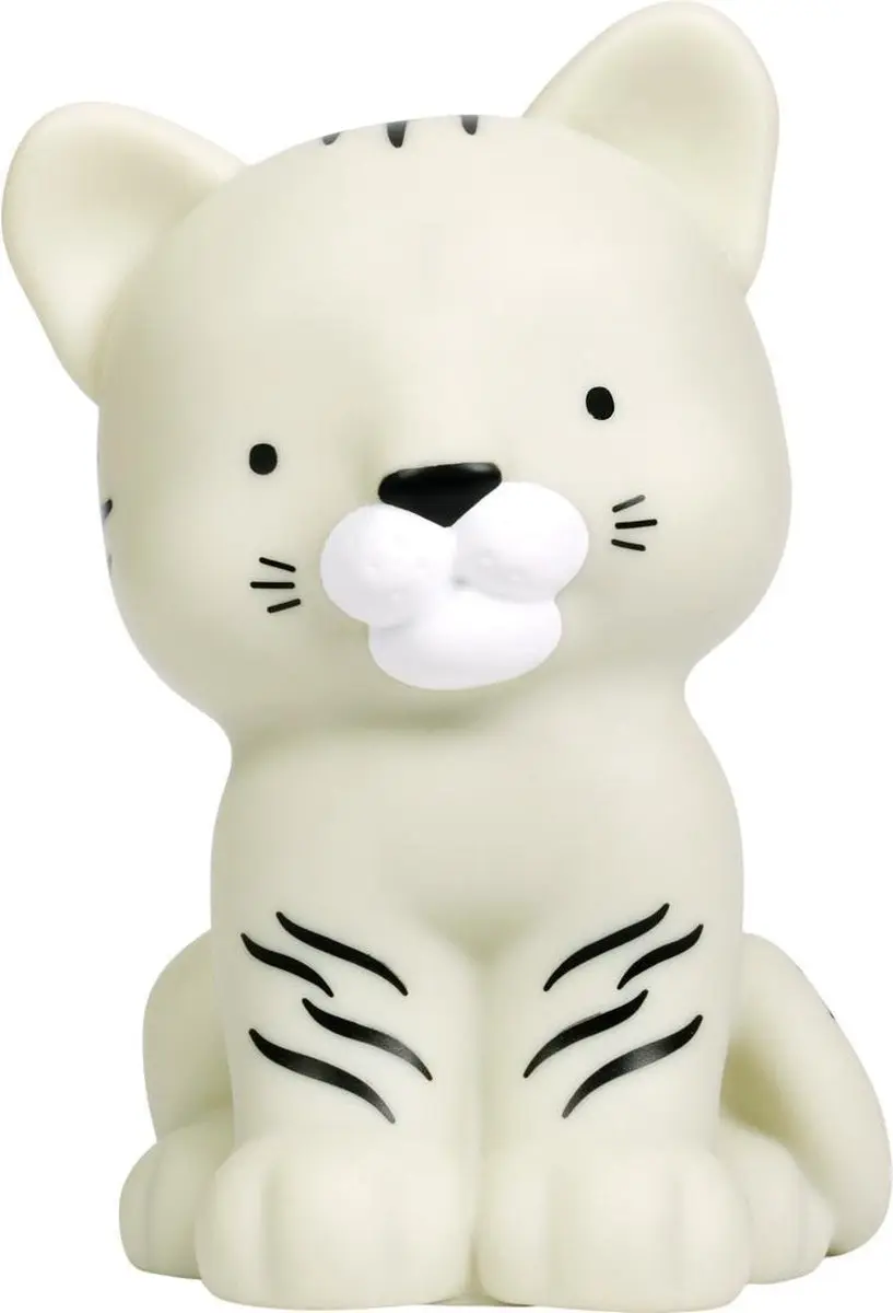 A Little Lovely Company Witte Tijger Kinderlamp