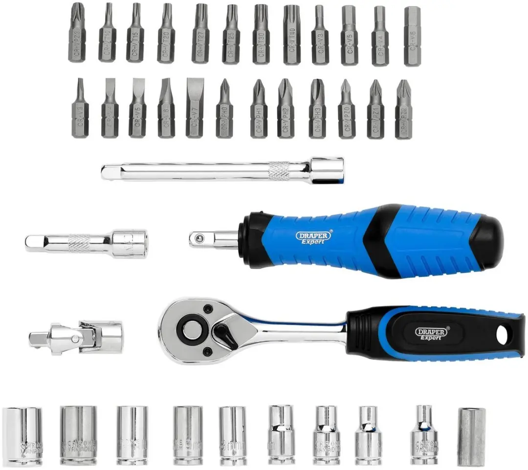 Draper 04713 Doppen- en Bitset 39-delig