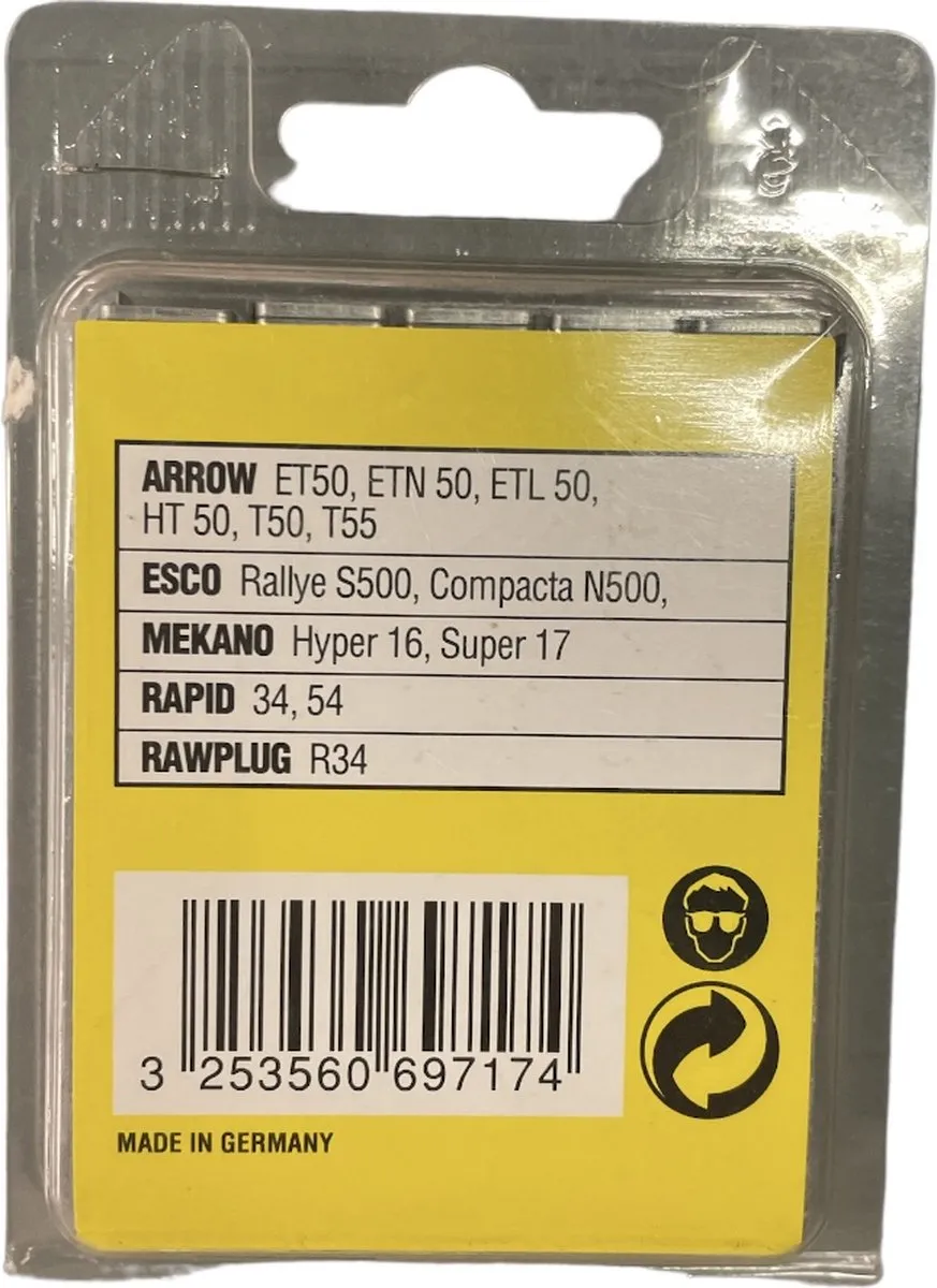 Stanley G TYPE 11 Nietjes 600 Stuks