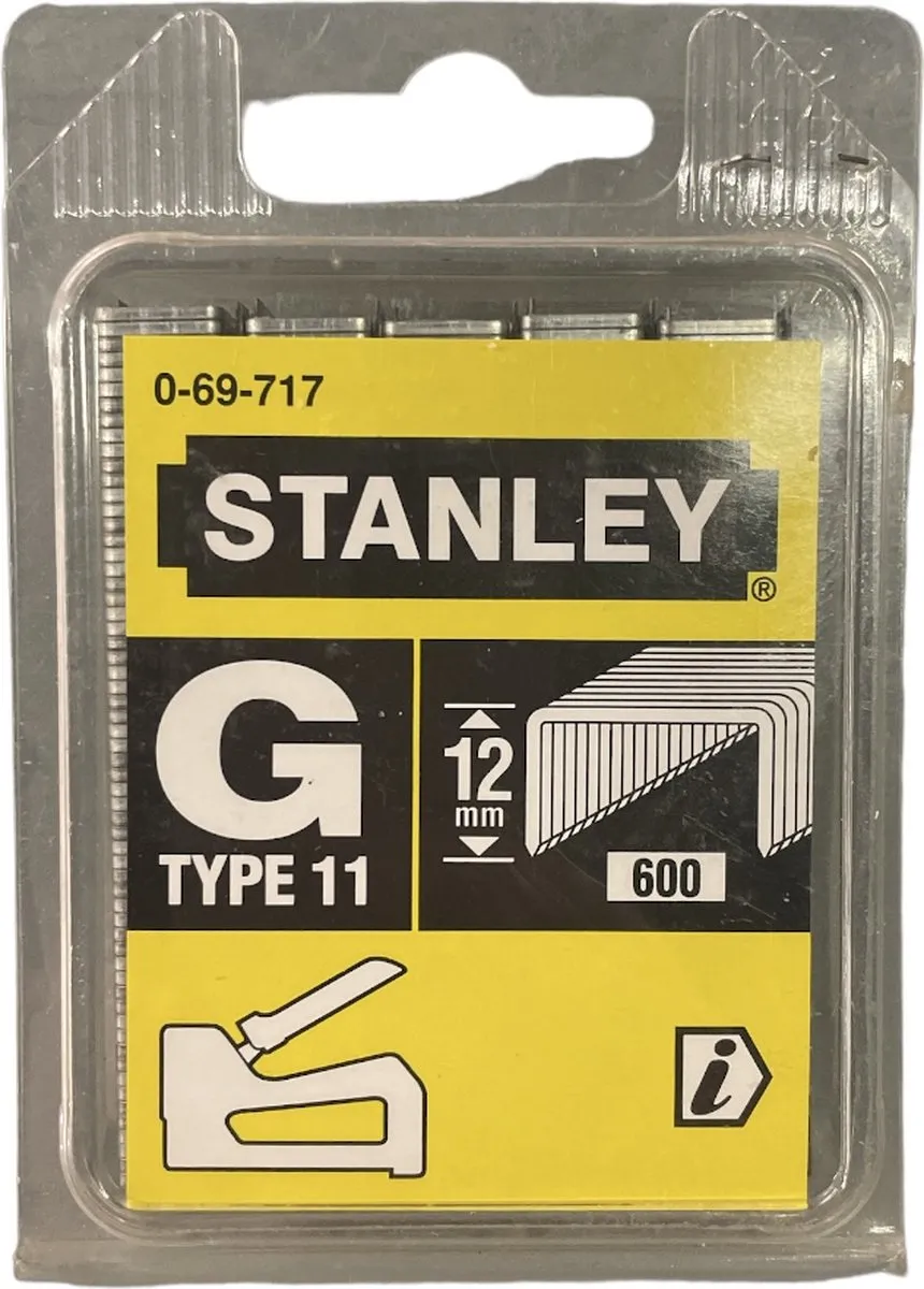 Stanley G TYPE 11 Nietjes 600 Stuks