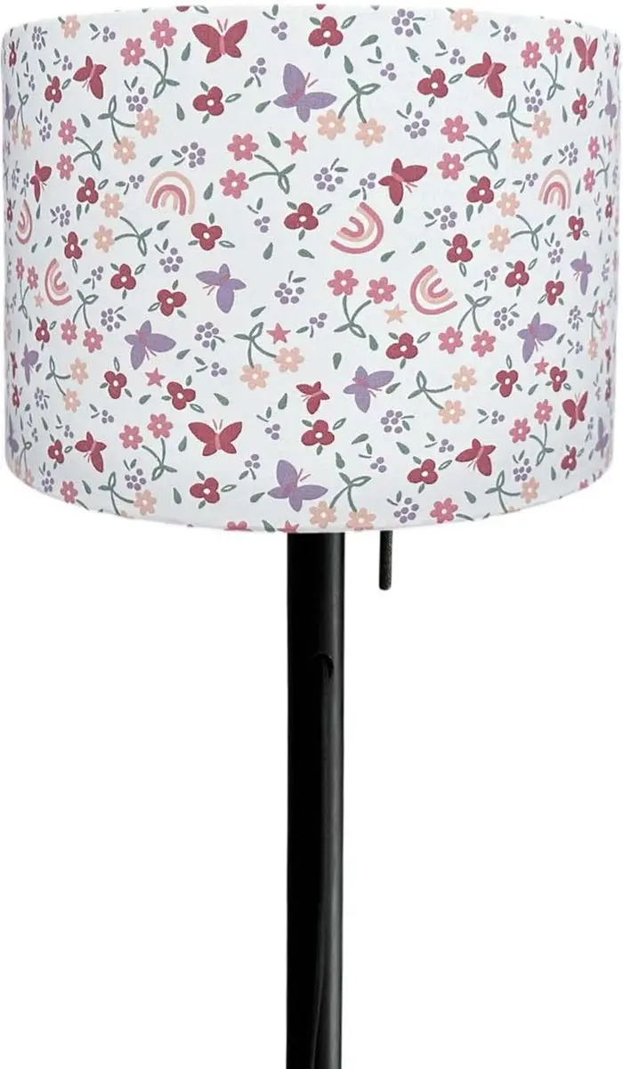 BINK Bedding Linde Hanglamp 30cm - Bloemen/Vlinders/Regenboog - Meerdere kleuren