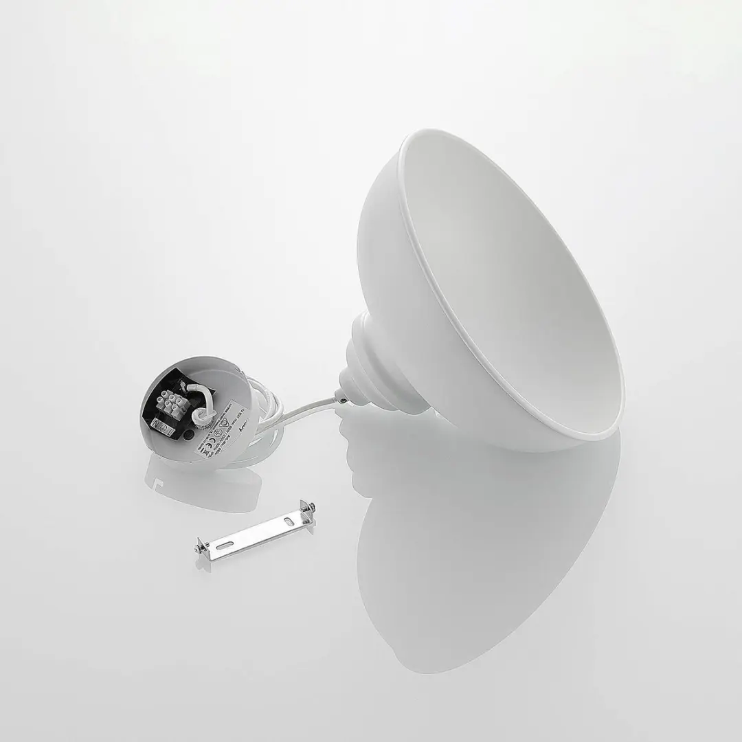 Lindby Hanglamp Metaal 1 Licht E27 - 60W - Wit mat