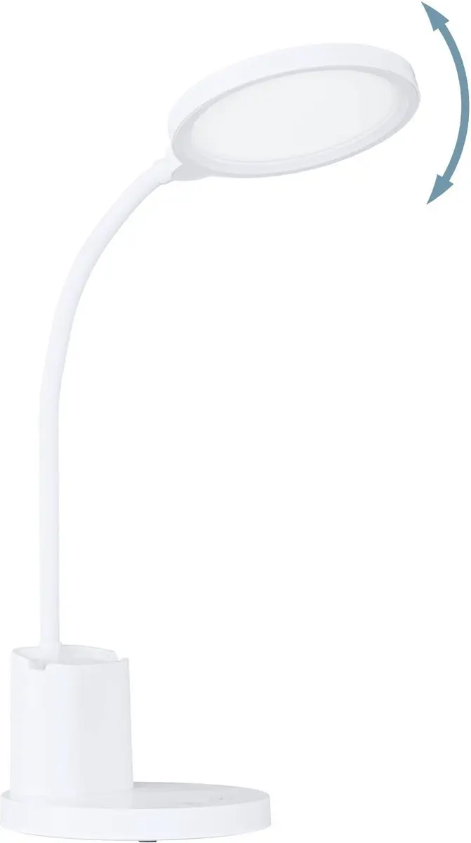 Eglo Brolini Draadloze LED Tafellamp Wit - 15cm