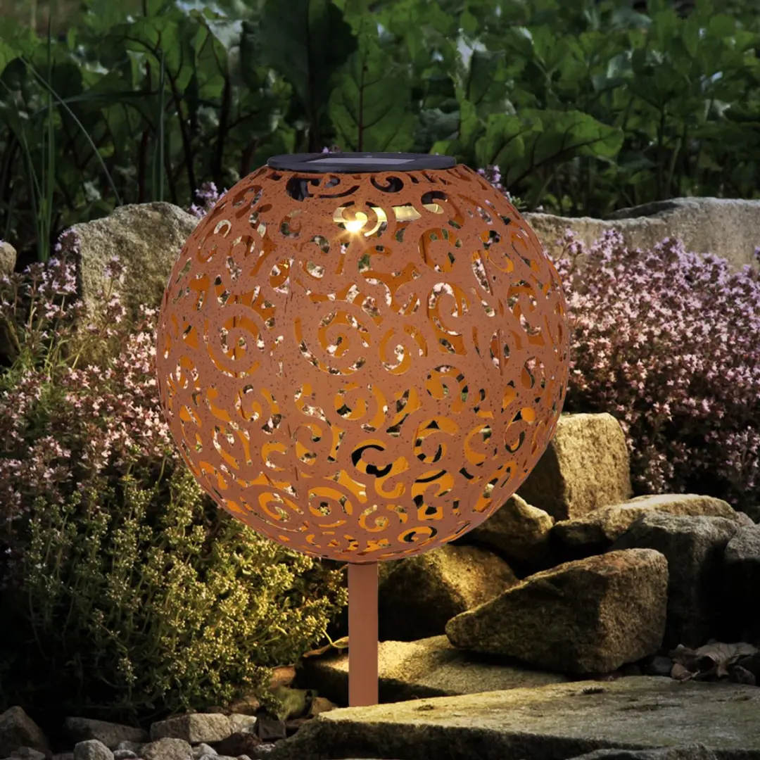 Globo Zonnelamp Oosters Lichteffect Bruin - 1x LED 3000K