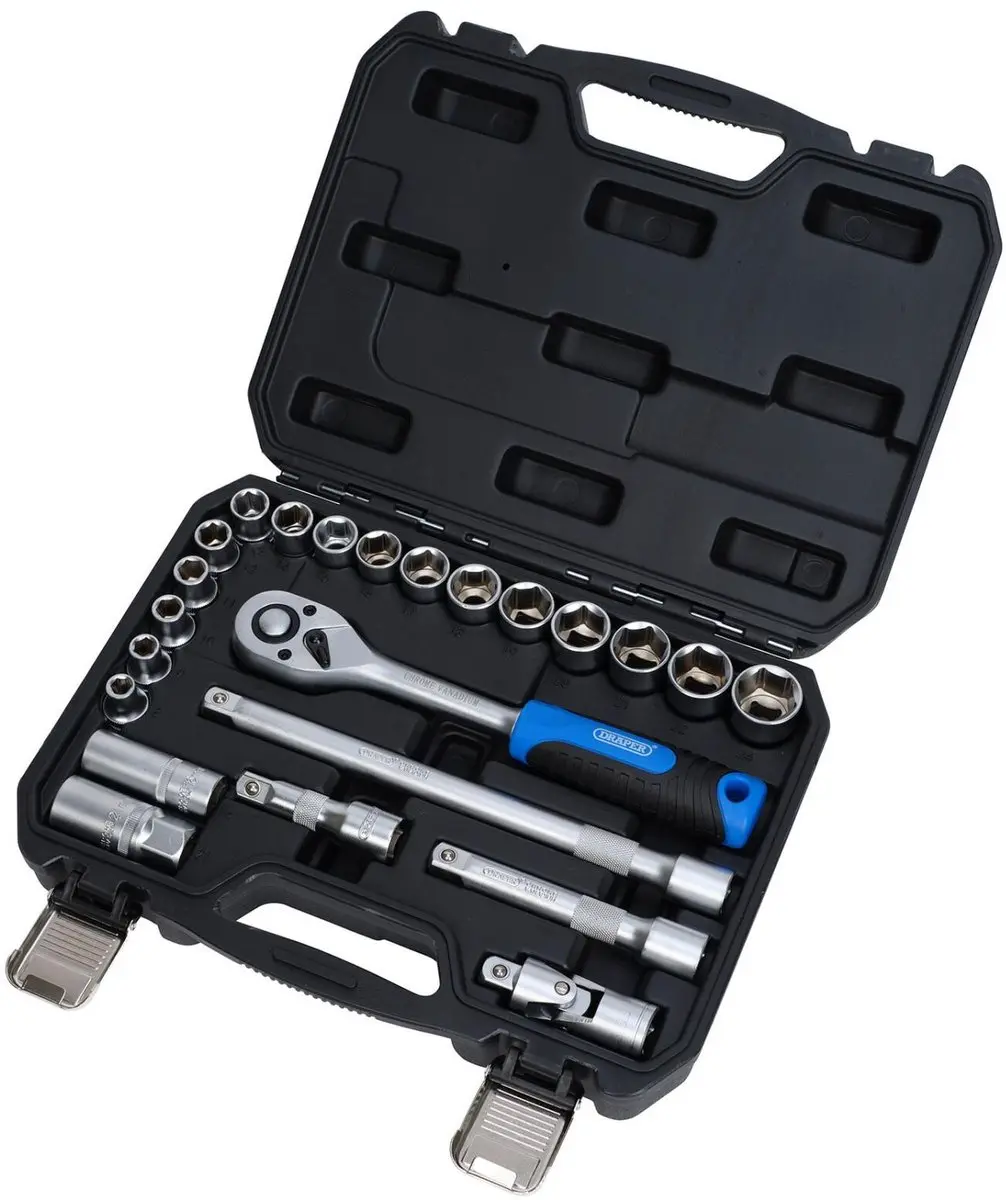 Draper HI-TORQ 1/2" Doppen- en Ratelset 23-delig