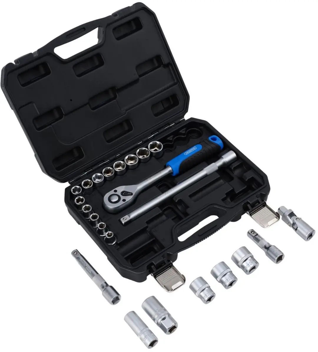 Draper HI-TORQ 1/2" Doppen- en Ratelset 23-delig - afbeelding 6 van 6