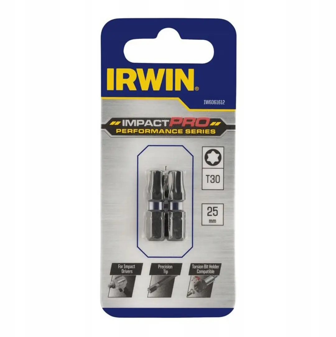Irwin Impact Pro Torx T30 Schroefbits 25mm - 2 Stuks
