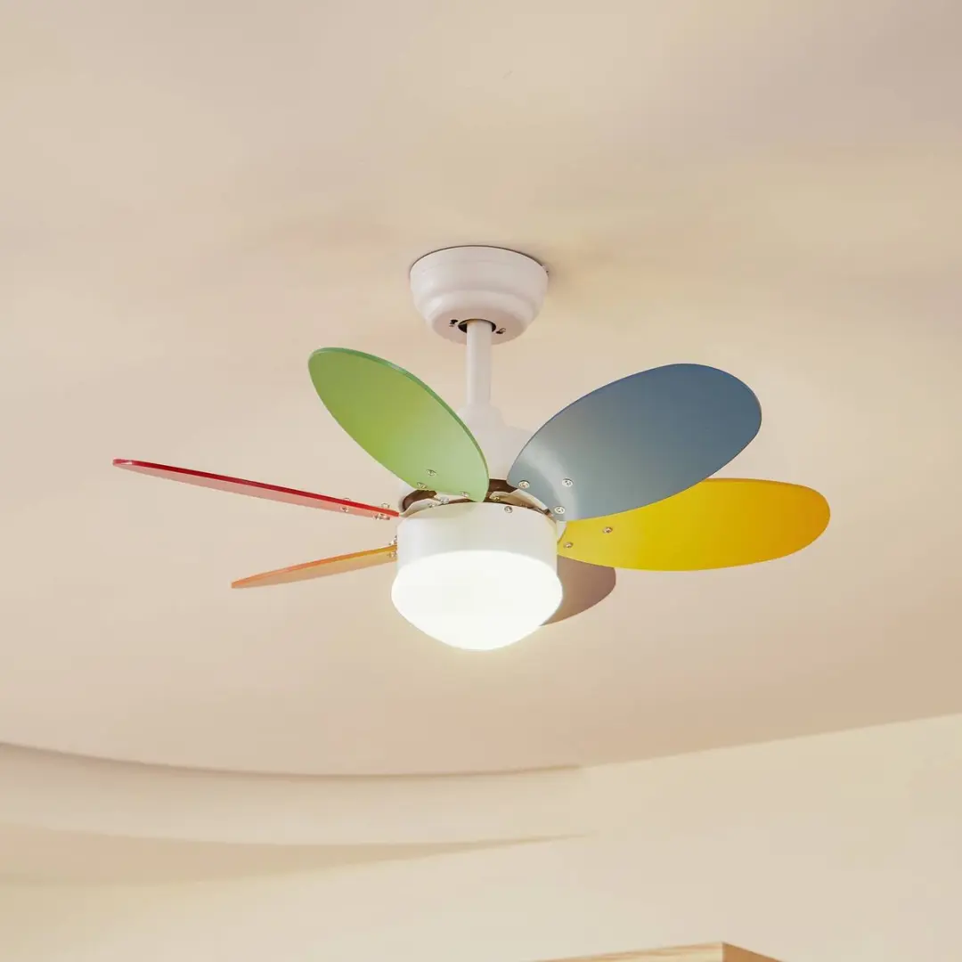Lindby Plafondventilator 77cm - 6 Bladen - 15W E27 - 7 Kleuren - afbeelding 6 van 6
