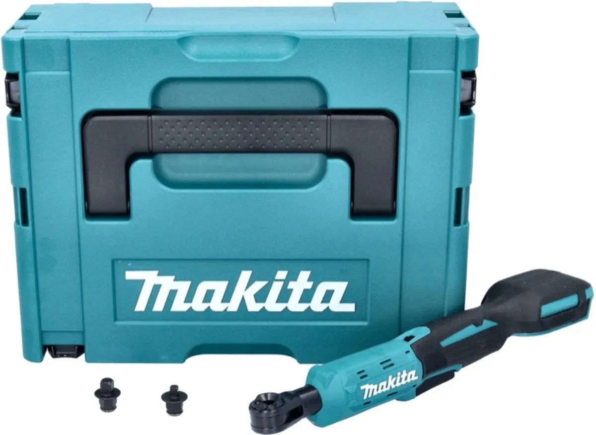Makita DWR 180 ZJ Accu-ratelsleutel 47,5 Nm - 1/4" 3/8" - Turquoise/zwart - afbeelding 2 van 5