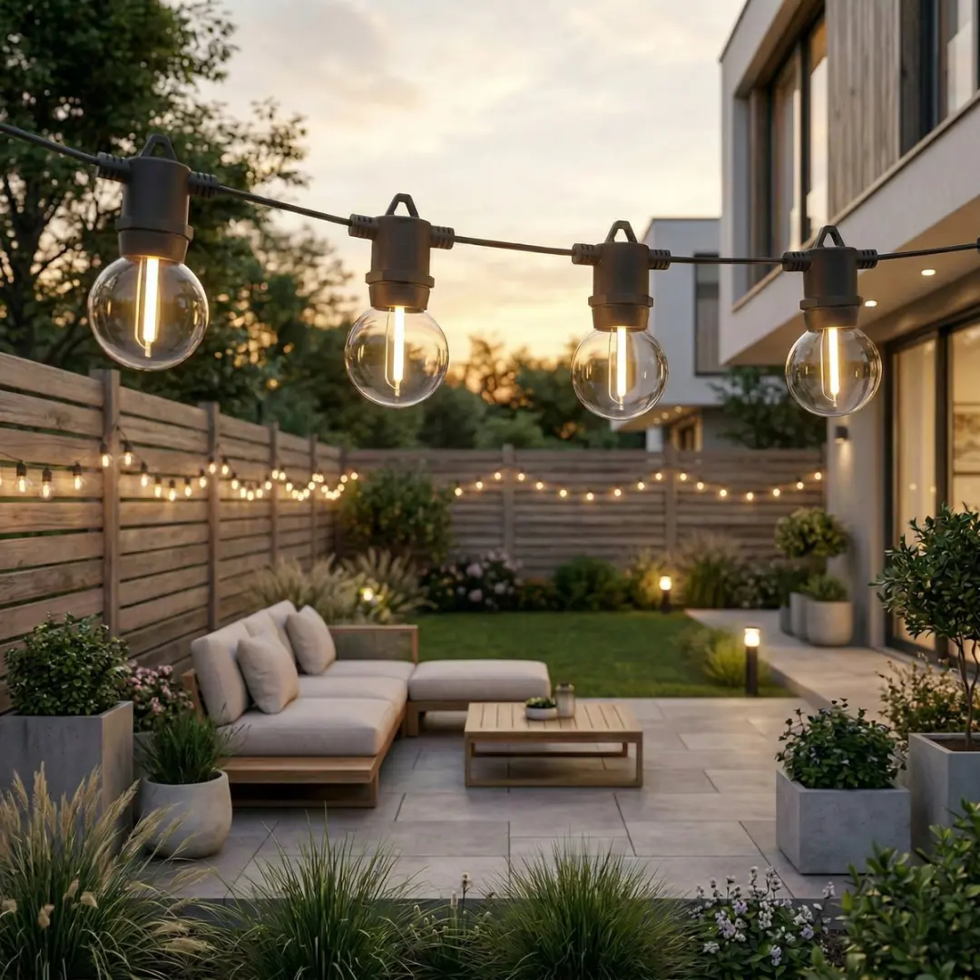 Calex Lichtsnoer 45m - 75 Warmwitte Lampjes - Goud