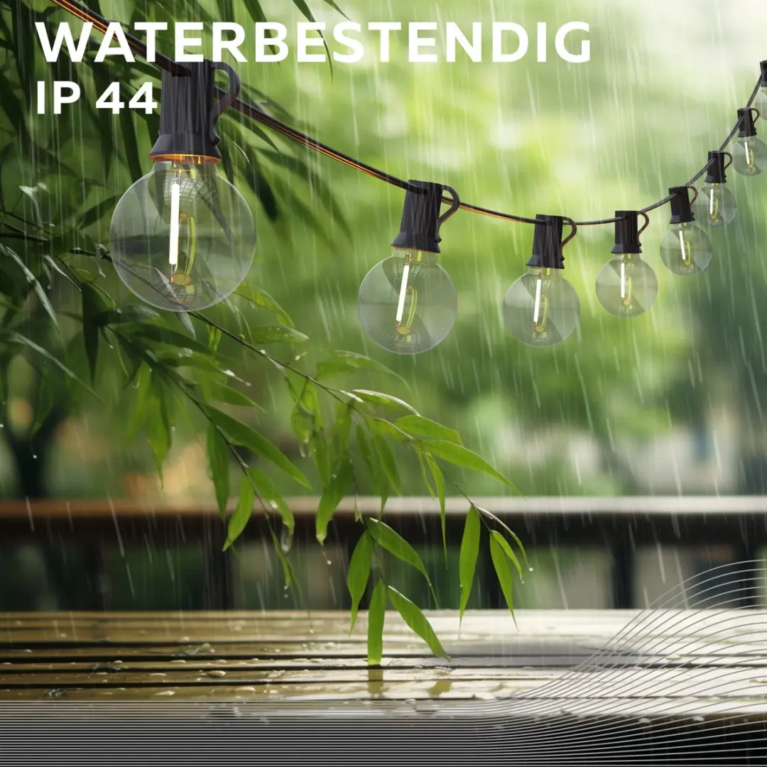 Calex Lichtsnoer 45m - 75 Warmwitte Lampjes - Goud