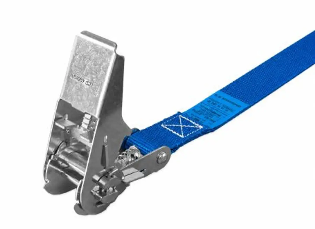 Kortpack Spanband met ratel 500kg 25mm x 5m - Blauw