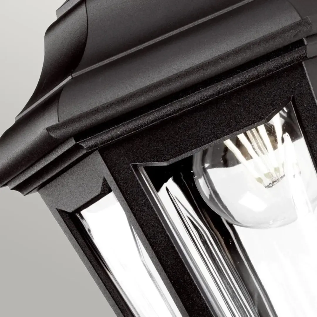 Elstead Lighting Kinsale LED Wandlamp E27 60W - IP44 - Dimbaar - Zwart