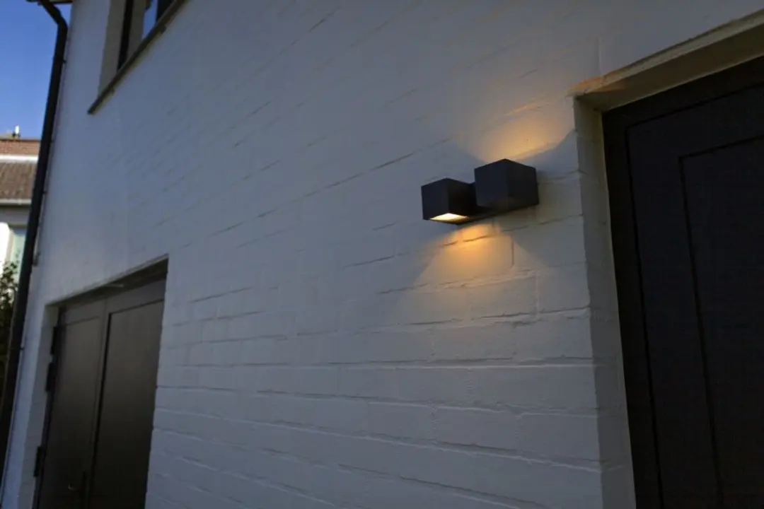 Lutec Fari LED Wandlamp Buiten 1200lm 3000K - Donkergrijs