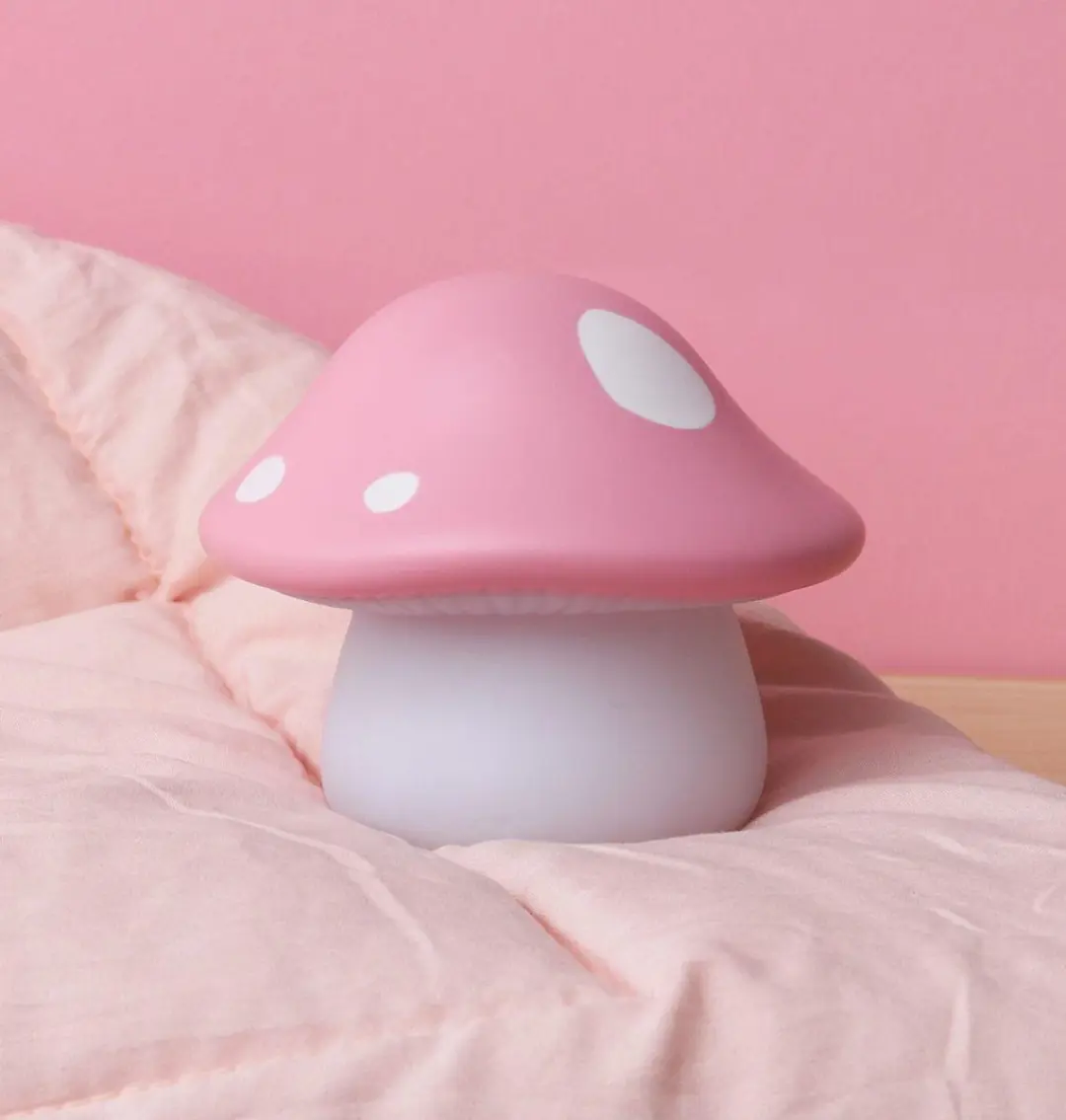 A Little Lovely Company Paddenstoel Kinderlampje - Roze