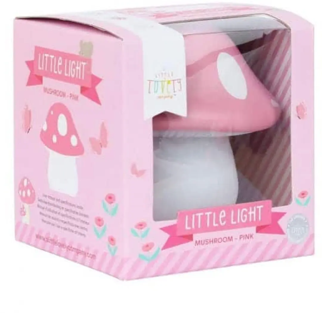 A Little Lovely Company Paddenstoel Kinderlampje - Roze
