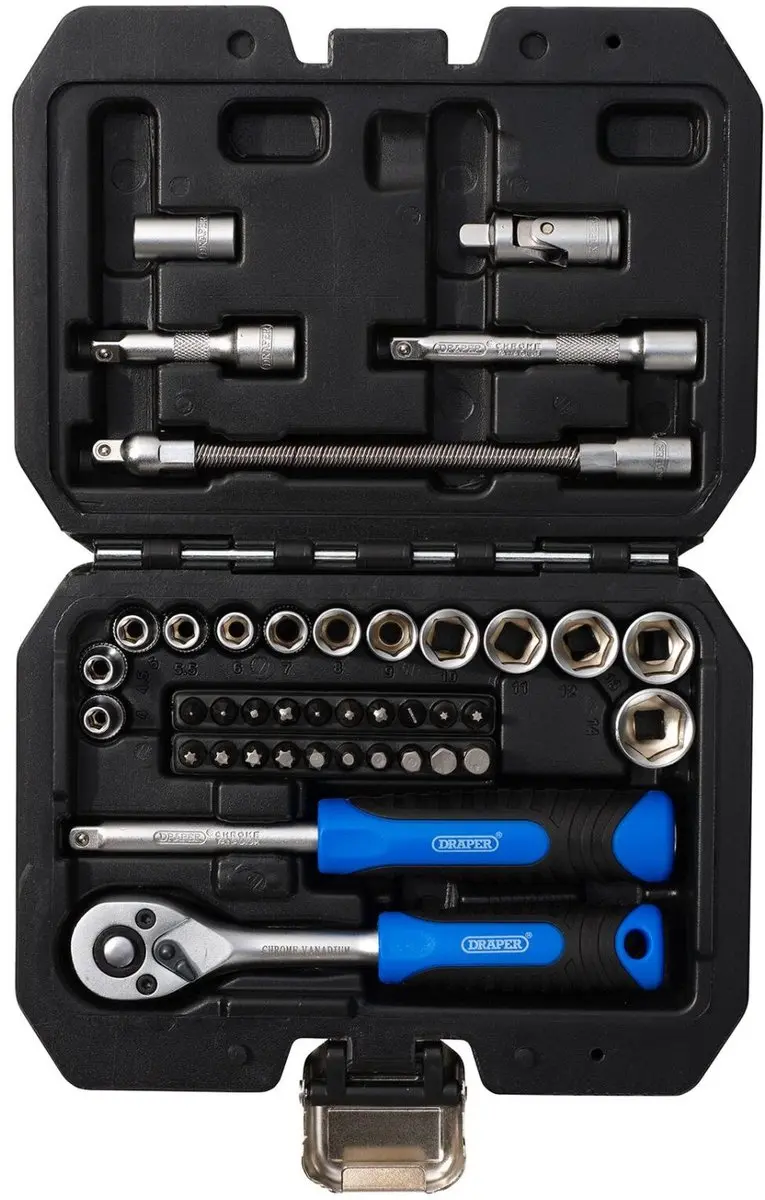 Draper HI-TORQ 1/4" Doppen- en Bitset 40-delig