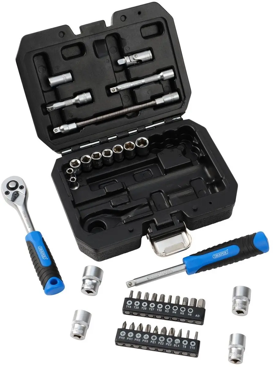 Draper HI-TORQ 1/4" Doppen- en Bitset 40-delig