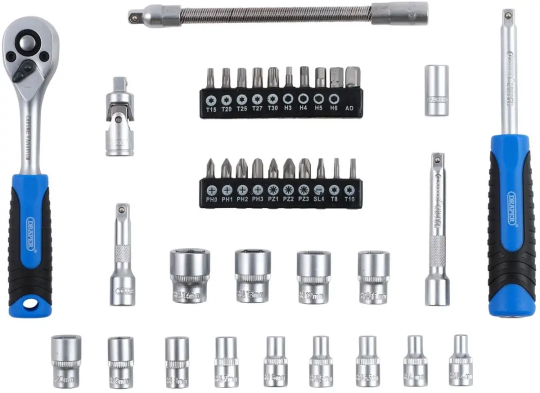 Draper HI-TORQ 1/4" Doppen- en Bitset 40-delig