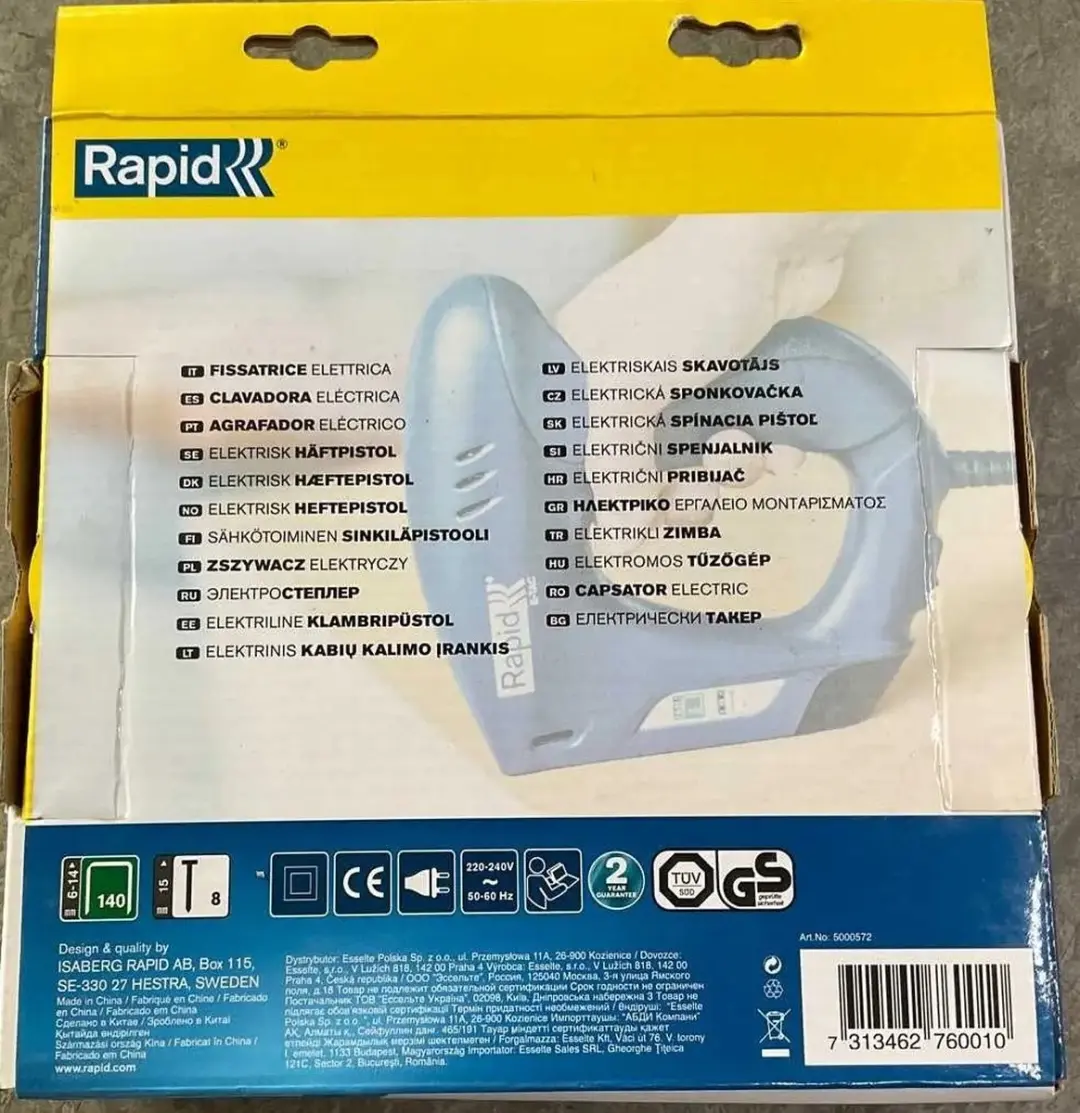 Rapid E-Tac Elektrische Tacker 5000572 - 1 Stuk