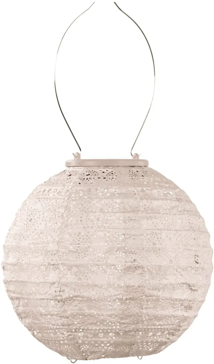 Lumiz Validiviaanse Zonne-Lampionnen - 4 Stuks - 4000K - Taupe/Soft Blush/Plum/Grijsblauw