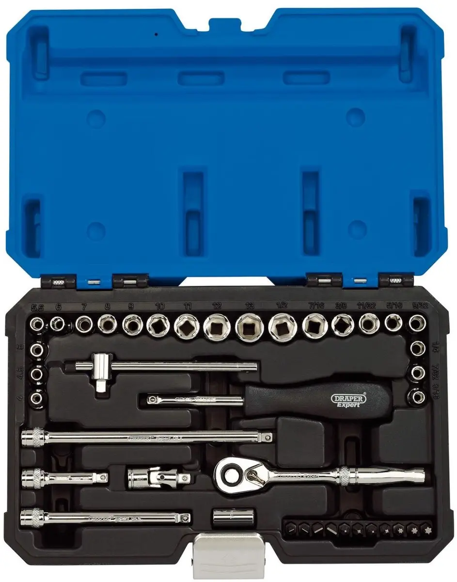 Draper 1/4" Doppen 40-delig Metrisch & Inch