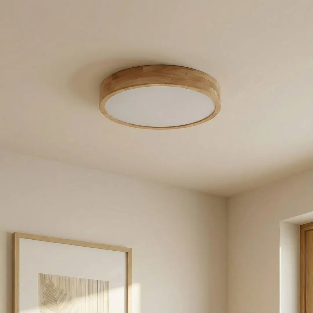 Lindby Plafondlamp Hout 4-Lichts E27